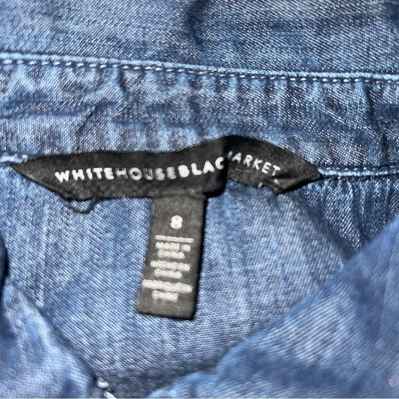 White House Black Market Chambray Dress size 8 - Picture 5 of 9